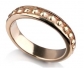 Classic Gold Vintage in Style Wedding Ring Side View
