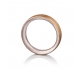 Gold and Silver Vintage Style Wedding Ring Vertical View