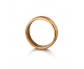 Gold Vintage Style Wedding Ring with an Earthy, Uneven Texture Vertical View