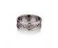 Amazing Silver Vintage Style Wedding Ring front view