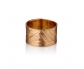 Gold Vintage Style Wedding Ring Front View