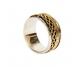 Silver and Gold Vintage ring - vertical view