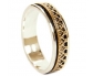 Silver and Gold Vintage ring - side view