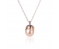 Vintage Style Silver Pendant with Pearl Front View