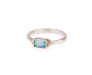 14k Gold Ring With Topaz Front View